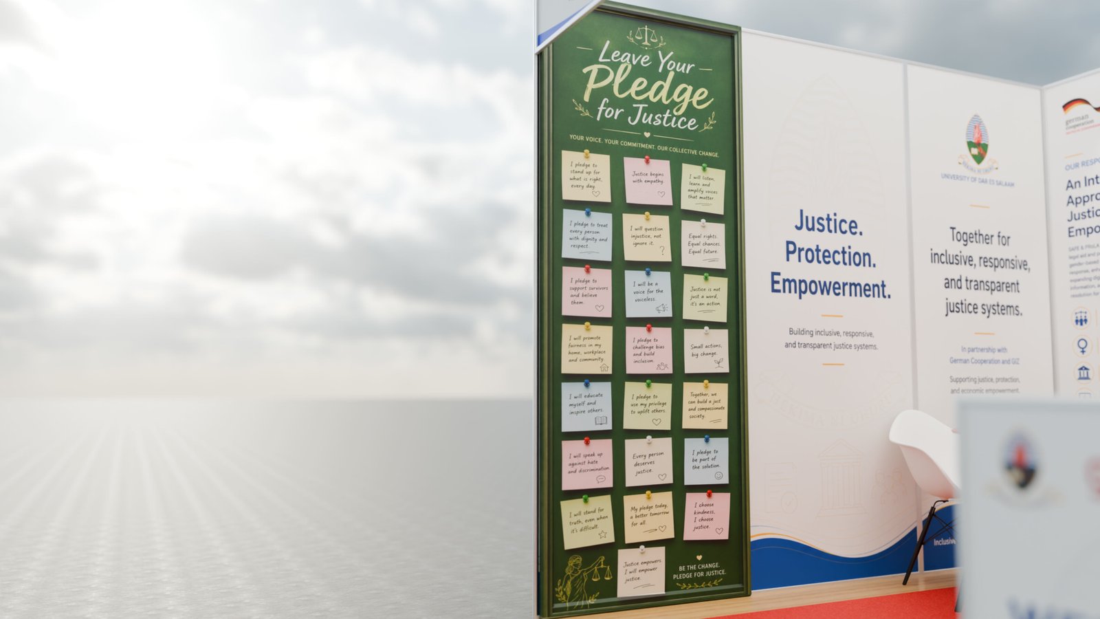 Justice Pledge Wall